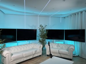 Sala con con TV de alta calidad