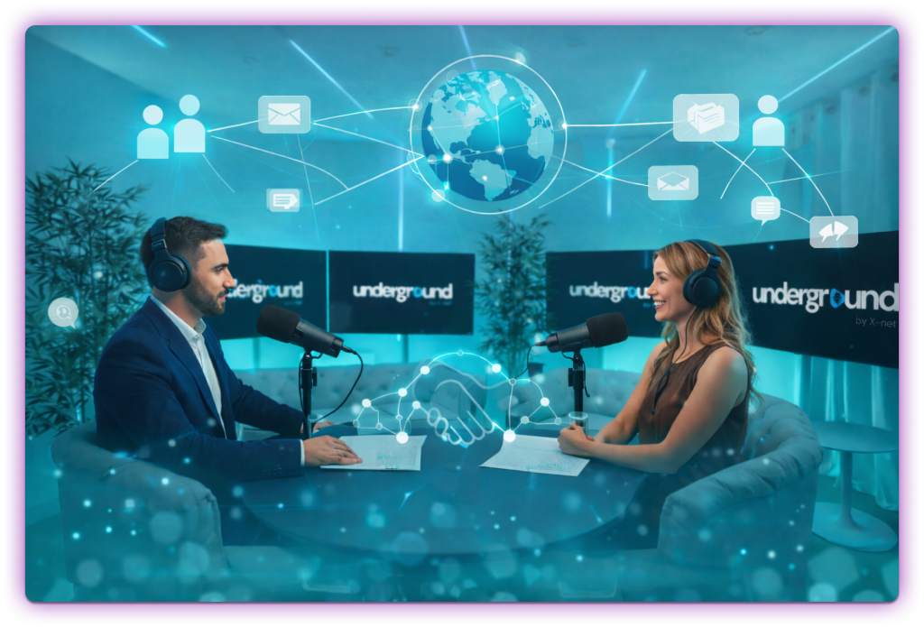 Podcast empresarial en estudio profesional de Tenerife como herramienta de networking